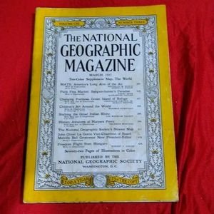 Vintage National Geographic Magazine March 1957